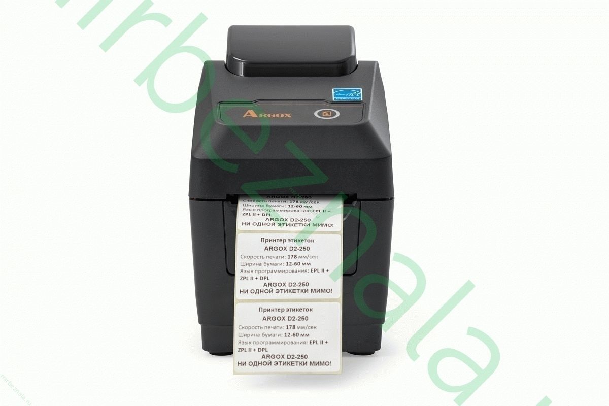 Принтер штрихкода Argox D2-250, термопечать, 1 USB host, USB, ширина печати 54 мм, скорость печати 178 мм/с.